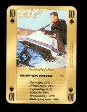 1 x playing card 007 Bonds