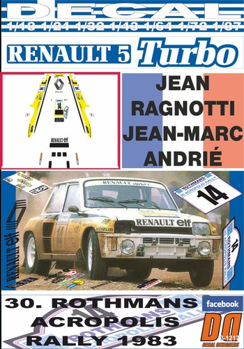 Decal renault turbo - renault,