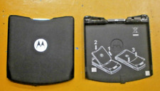 COVER COPERCHIO BATTERIA per MOTOROLA V3 NERO ORIGINALE e NUOVO
