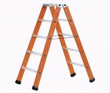 Scala vetroresina 4 gradini in alluminio doppia salita