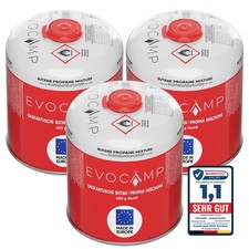 EVOCAMP 3x cartucce gas 450g cartuccia valvola a vite EN 417 per Weber Q100 Q1200