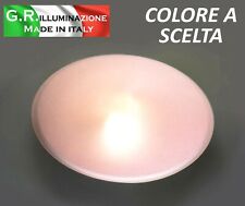 PLAFONIERA MODERNA IN VETRO ROSA 2 LUCI D.50 LAMPADARIO SALOTTO BAGNO Mina C.