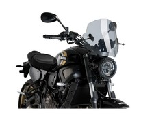 Puig Trend Parabrezza Parabrezza Nero per Yamaha XSR 700 (16-25)