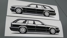 Adesivo bmw e34 sagoma - adesivo,