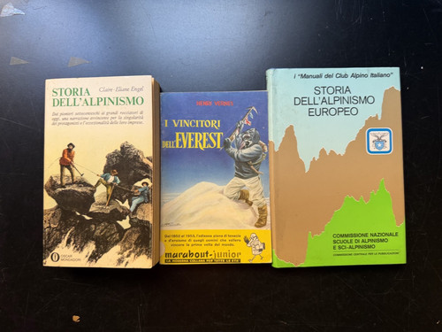 Lotto libri alpinismo