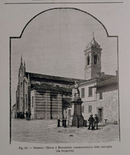 stampa antica PAVIA PALESTRO