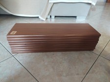 Set 8 mensole effetto legno color marrone