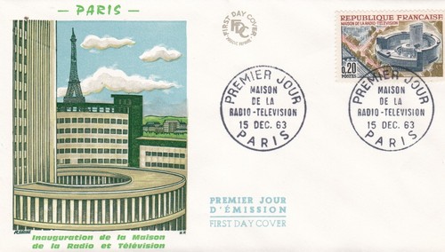 Francia 1963 fdc casa - francia,