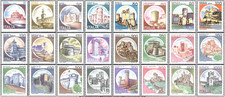 1980 ITALIA - Castelli - completa incl. val. bobine - 24 + 2 + 2  val MNH