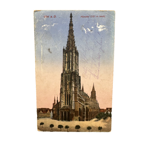 Cartolina postale ulm - postale, danubio