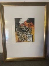 Cromolitografia Renato Guttuso - Cesto E Sega - dimensione 73X58