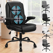 Sedia Ufficio Ergonomica con Massaggio Lombare, Reclinabile 150°, Braccioli Riba