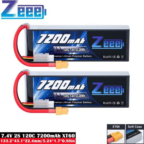 Zeeee 7200mah 2s xt60 - 7.4v,