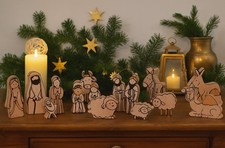 Set 11 pezzi statuine presepe