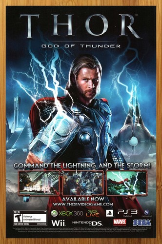 2011 thor god thunder xbox - thor, of