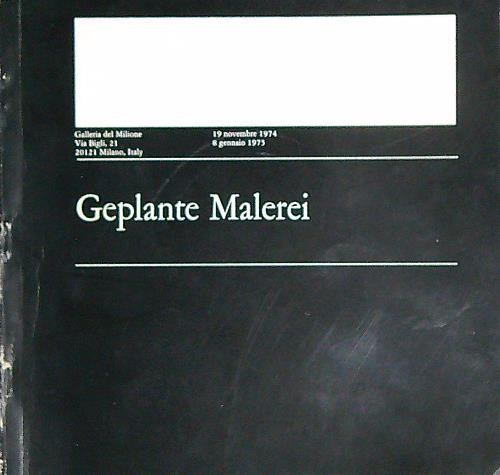 Geplante malerei vv - geplante, aa.vv