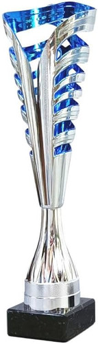 Coppa abs argentato blu - in,