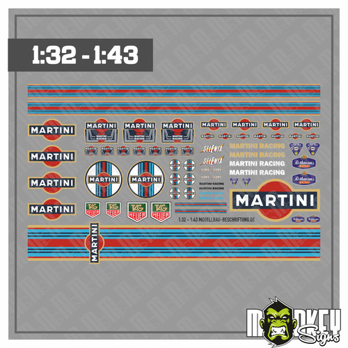 Adesivo martini racing - martini,