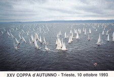CARTOLINA DI TRIESTE ,CARTOLINA BARCOLANA - COPPA D'AUTUNNO 1993 - CON ANULLO