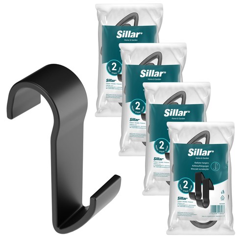 Ganci per termoarredo neri - , 8