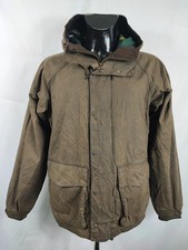 Giacca Barbour con cappuccio cerata verde da uomo Small -Man Wax Grendle Jack...