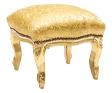 Pouff footrest stool GOLD LEAF