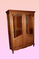 Vetrina 2 porte provenzale di inizio 1900 in legno di ciliegio