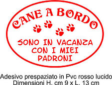 adesivo CANE A BORDO ADESIVO