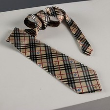 Burberry Cravatta Pura Seta