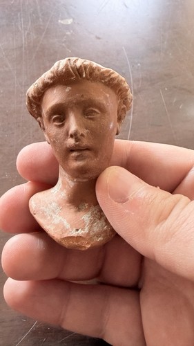 Antica testa terracotta - antica,
