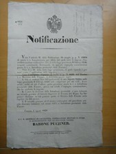 1850-NOTIFICAZIONE-Competenze per atti civili-Regno Lombardo Veneto