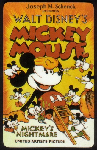Walt disney film poster card - disney,