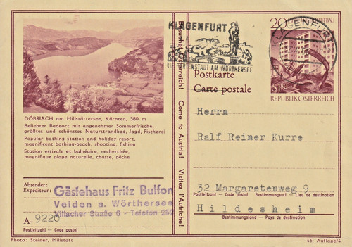 Klagenfurt cartolina - +,