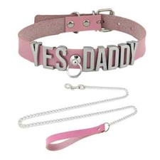 Collana girocollo rosa - girocollo, pu