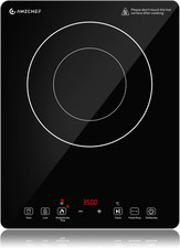 Piano Cottura a Induzione 3500W, Piastra Ad Induzione Portatile 1 Fuoco Con Dopp