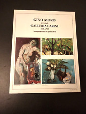 1974 GINO MORO PITTORE MOSTRA PERSONALE IN GALLERIA CARINI MILANO VINTAGE AD PUB