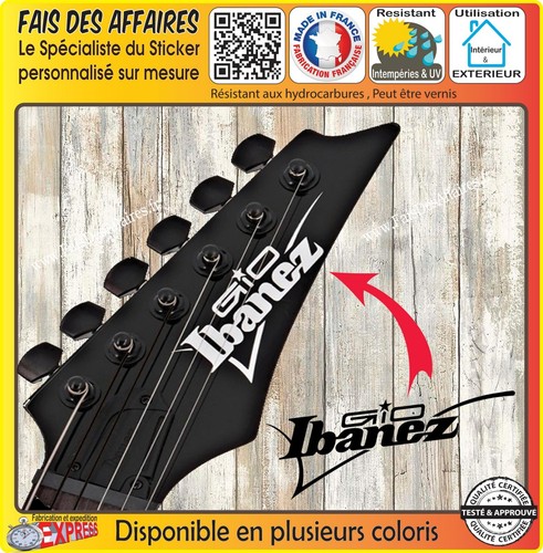 Sticker autocollant ibanez - autocollant,