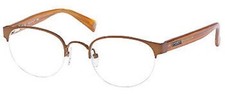 Gant Rugger GR Tilden Metallo Tondo Occhiali Montature 49-20-140 Raso Brown New