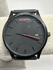 Orologio uomo MVMT M62 batteria nuova 45MM 8,5" cinturino pelle nero E20