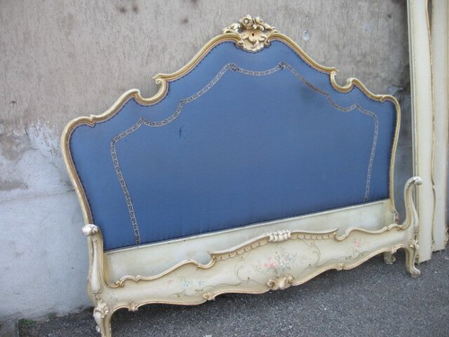 Letto laccato veneziano con - veneziano,
