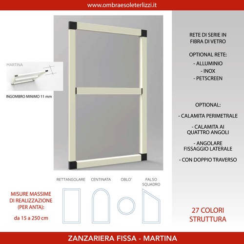 Zanzariera allumini martina - zanzariera,