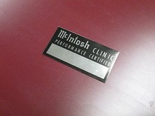 Mcintosh service tag - mcintosh, mc275