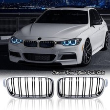 Chrome Black Dual Slats Kidney