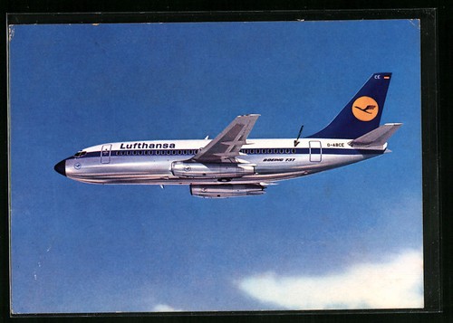Cartolina aereo boeing - aereo, 737