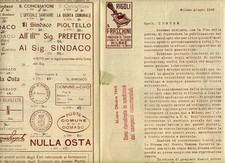 Listino prezzi corretto RIGOLI e FRASCHINI -Milano 1945 -