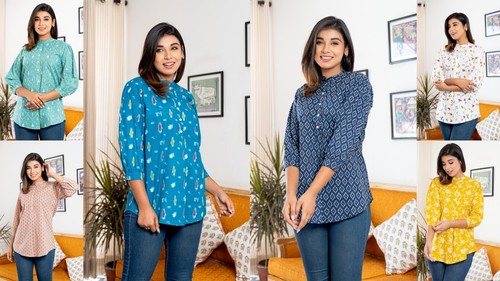 Tunic top cotone - in, per
