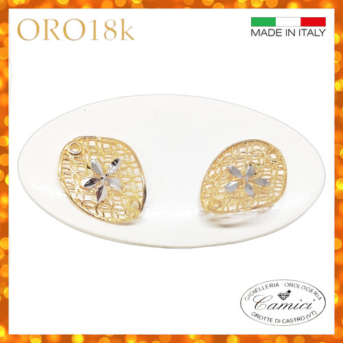 Orecchini oro giallo - 18, kt