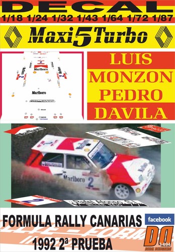 Decal renault maxi turbo - renault,