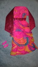 Vhtf 60/70's abito Barbie Dancing lights #3437 con stola e pilgrim come da foto.