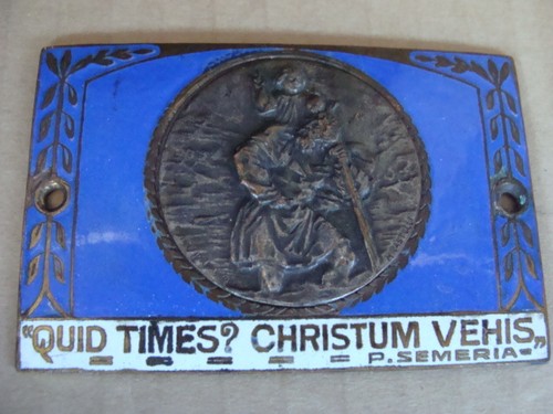 Placca san cristoforo per auto - san,